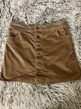 NWOT Express Corduroy Mini Skirt